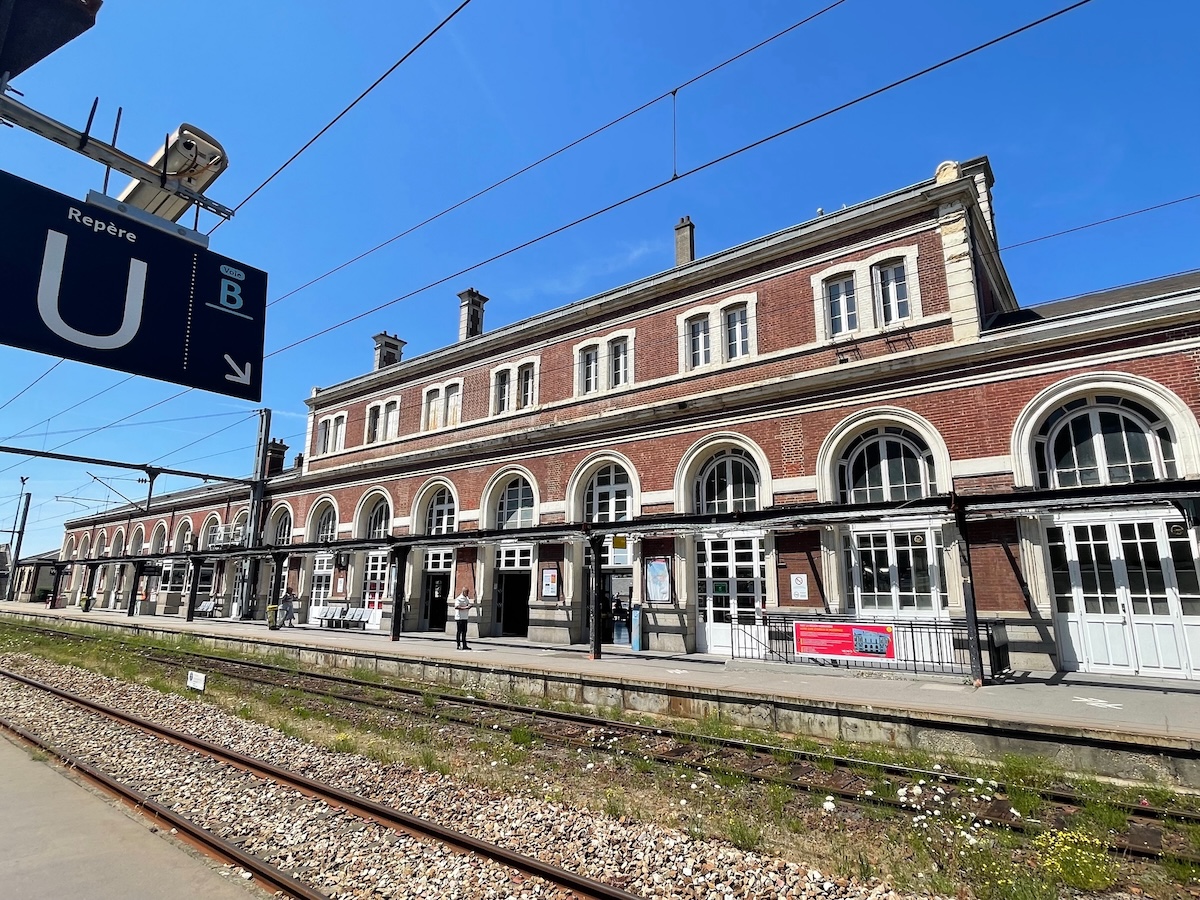 Image of the train station at Evreux, France